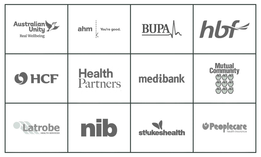 Health funds we accept